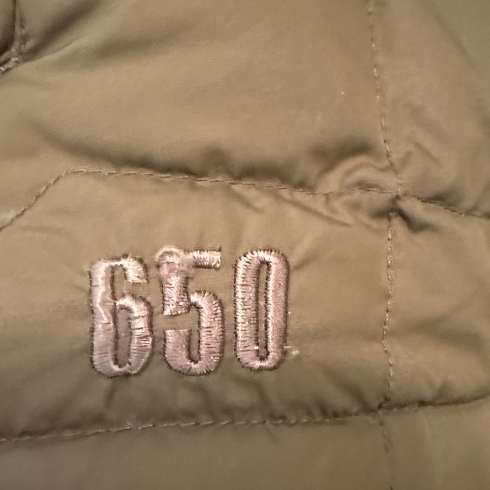 Cabela's Goose Down 650 Fill Olive Green Quilted Puffer Vest Size L Reg - Picture 4 of 7